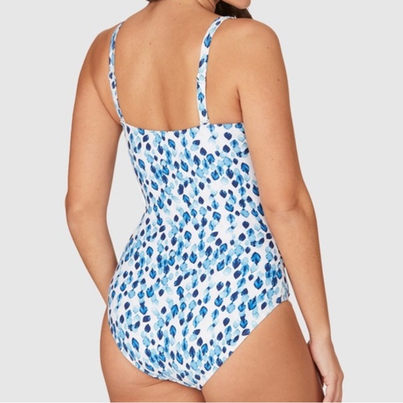 Nip Tuck Petal Plunge Isla C/D Cup Underwire One Piece Swimsuit Women’s Size 6 - Picture 2 of 9
